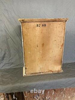 Antique Wood Surface Mount Medicine Cabinet Beveled Mirror Old Vtg Bath 404-21E