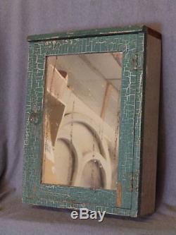 Antique Wood Surface Mount Medicine Cabinet Cupboard Vtg Bathroom Fixture 892-16