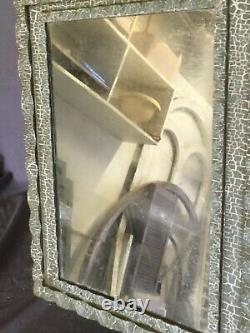 Antique Wood Surface Wall Mount Medicine Cabinet Vintage Mirror Old 1901-24B