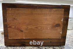 Antique Wood Wall Hanging Bathroom Kitchen Vanity Mirror Cupboard Shelf & Mirror