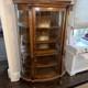 Antique Wood/glass China Cabinet/curio 65inches Tall X 36 Inches Wide 5 Shelves