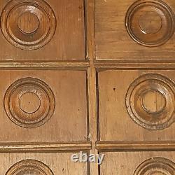 Antique Wooden 8 Drawer Spice Cabinet Box Cupboard Apothecary Chest 1800s