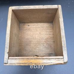 Antique Wooden 8 Drawer Spice Cabinet Box Cupboard Apothecary Chest Hang 17 3/4