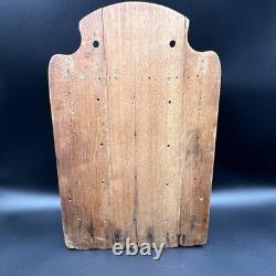 Antique Wooden 8 Drawer Spice Cabinet Box Cupboard Apothecary Chest Hang 17 3/4