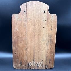 Antique Wooden 8 Drawer Spice Cabinet Box Cupboard Apothecary Chest Hang 17 3/4