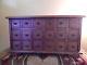 Antique Wooden Apothecary Cabinet 18 Drawer