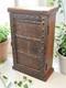 Antique Wooden Mini Storage Cabinet Original Old Fine Hand Crafted