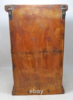 Antique Wooden Mini Storage Cabinet Original Old Fine Hand Crafted Antique Wooden Mini Storage Cabinet Original Old Fine Hand Crafted