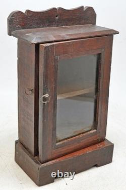 Antique Wooden Small Kitchen Cabinet Original Old Hand Crafted