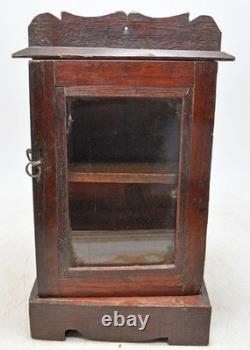 Antique Wooden Small Kitchen Cabinet Original Old Hand Crafted