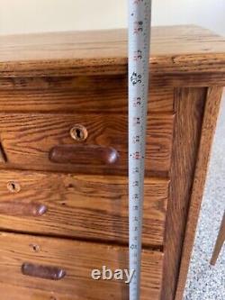 Antique Wooden Storage Counter, Golden Oak