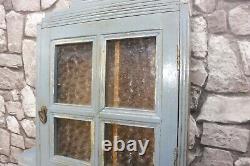 Antique Wooden Wall Cabinet Bathroom Cabinet Medicine Cabinet Shabby Chic Blue