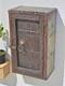 Antique Wooden Wall Hanging Storage Cabinet Box Original Old Hand Crafted