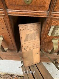 Antique Yawman & Erbe Oak Document Filing Cabinet