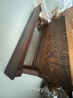 Antique bar/hutch with mirror