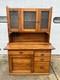 Antique C1905 Hoosier-style Kitchen Cabinet & Workstation Frosted Panels