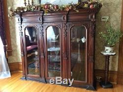 Antique cabinet with 3 sections