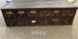 Antique card catalog cabinet