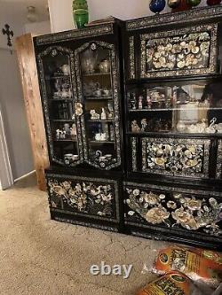 Antique china cabinet 5 Piece set