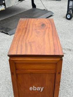 Antique chinese cypress wood hall cabinet console Table Server Country