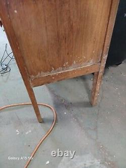 Antique commercial floor medicine cabinet 1940s Display Cabinet