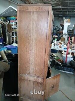 Antique commercial floor medicine cabinet 1940s Display Cabinet