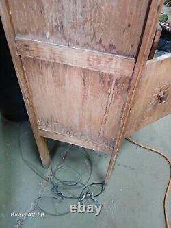 Antique commercial floor medicine cabinet 1940s Display Cabinet