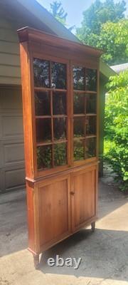 Antique corner hutch