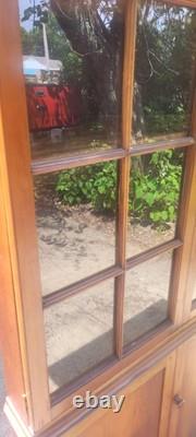 Antique corner hutch
