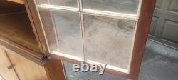 Antique corner hutch
