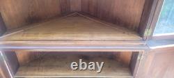 Antique corner hutch