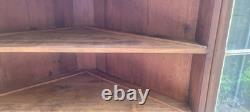 Antique corner hutch
