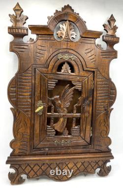 Antique german black forest apothecary cabinet furniture 19th century woodwork