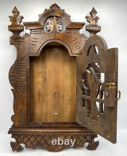 Antique german black forest apothecary cabinet furniture 19th century woodwork