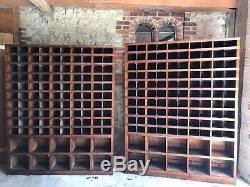 Antique haberdashery oak shopfitters display unit cabinet
