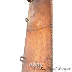 Antique large Hanging tramp art cabinet victorian 2 door chip carved 1890