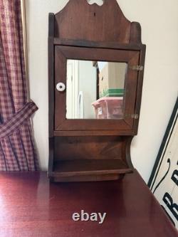 Antique medicine Apothecary Bathroom Cabinet, Mirrored Door And Shelf