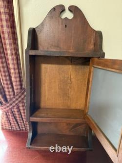 Antique medicine Apothecary Bathroom Cabinet, Mirrored Door And Shelf