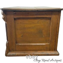 Antique merricks victorian walnut spool cabinet five drawer country store
