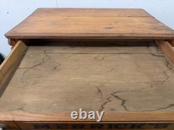 Antique merricks victorian walnut spool cabinet five drawer country store