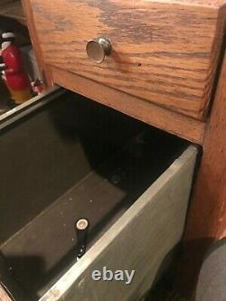 Antique oak hoosier cabinet pristine condition