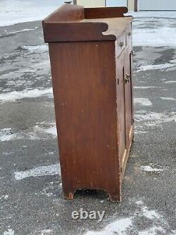 Antique pa primitive jelly milk cupboard cabinet 1830s country paint poplar