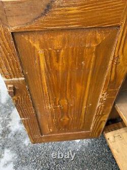 Antique pa primitive jelly milk cupboard cabinet 1830s country paint poplar