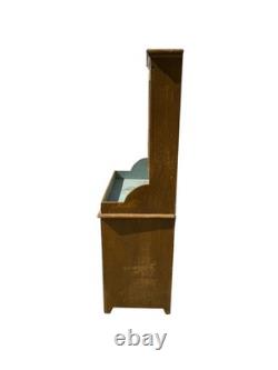 Antique paint decorated primitive cupboard cabinet grain paint Childs size 1900