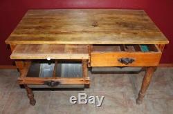 Antique possum belly baker's table country cooking farm life prep table