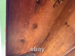 Antique primitive cupboard cabinet jelly wardrobe folk art green paint