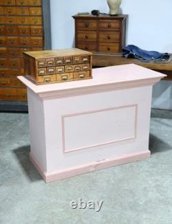 Antique store counter wood bar kitchen island countertop cottage table Vintage
