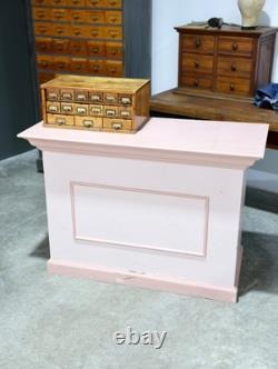 Antique store counter wood bar kitchen island countertop cottage table Vintage
