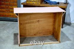 Antique store counter wood bar kitchen island countertop cottage table Vintage