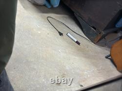 Antique tiger oak quarter sawn hanging cabinet curio keys beveled glass